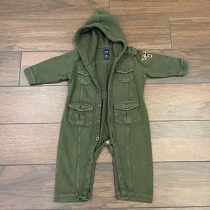 Halloween Costume Aviator Jumpsuit Onesie - Baby Gap 12-18mos